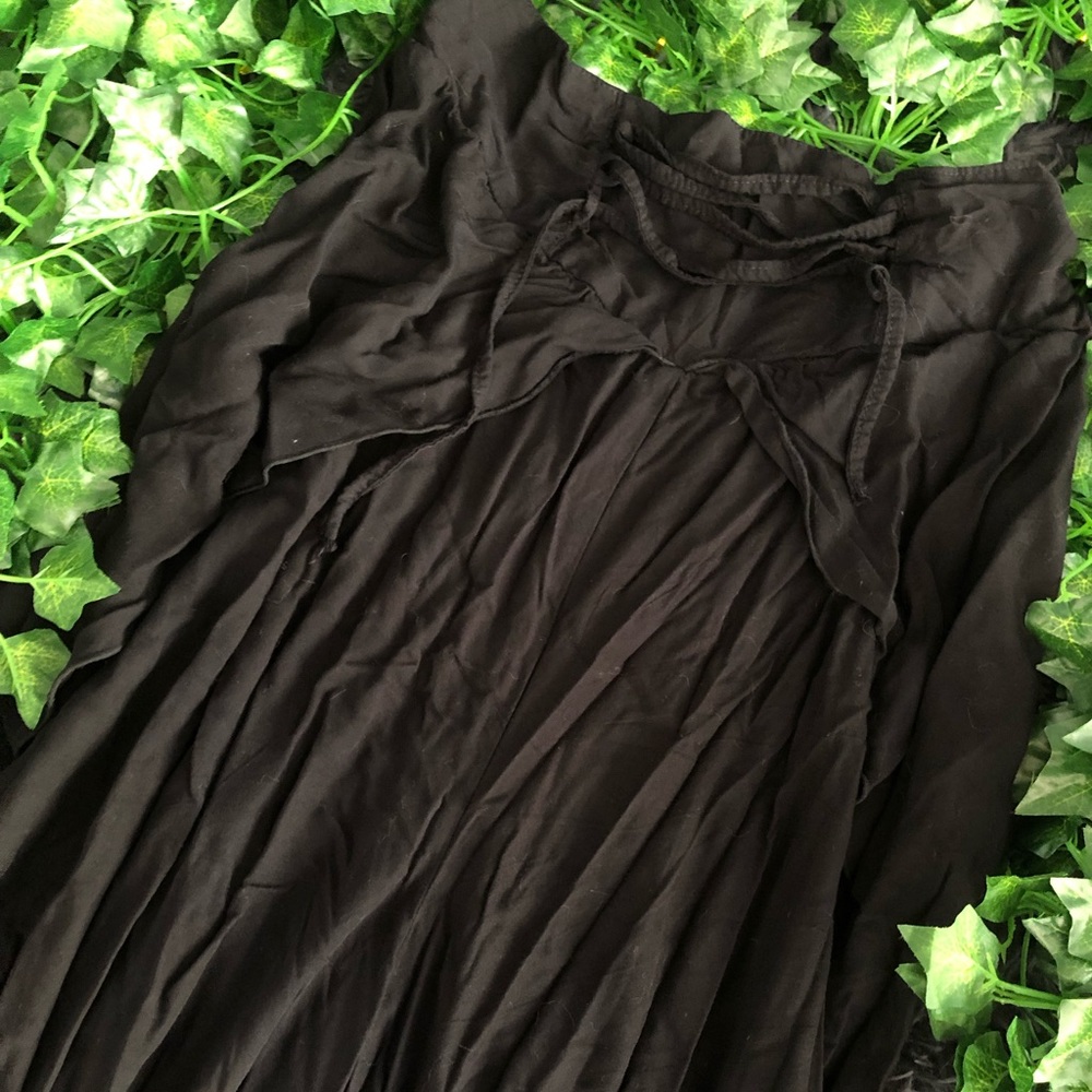Parachute ruffled pants with lace up front.